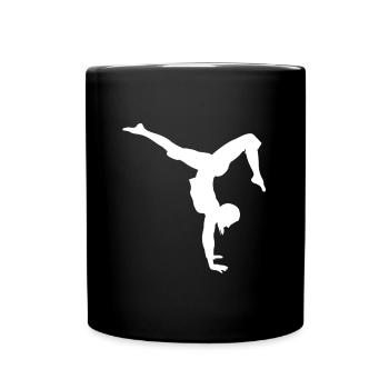 Gymnastik Tänzerin - Tasse einfarbig - Schwarz - Vorne