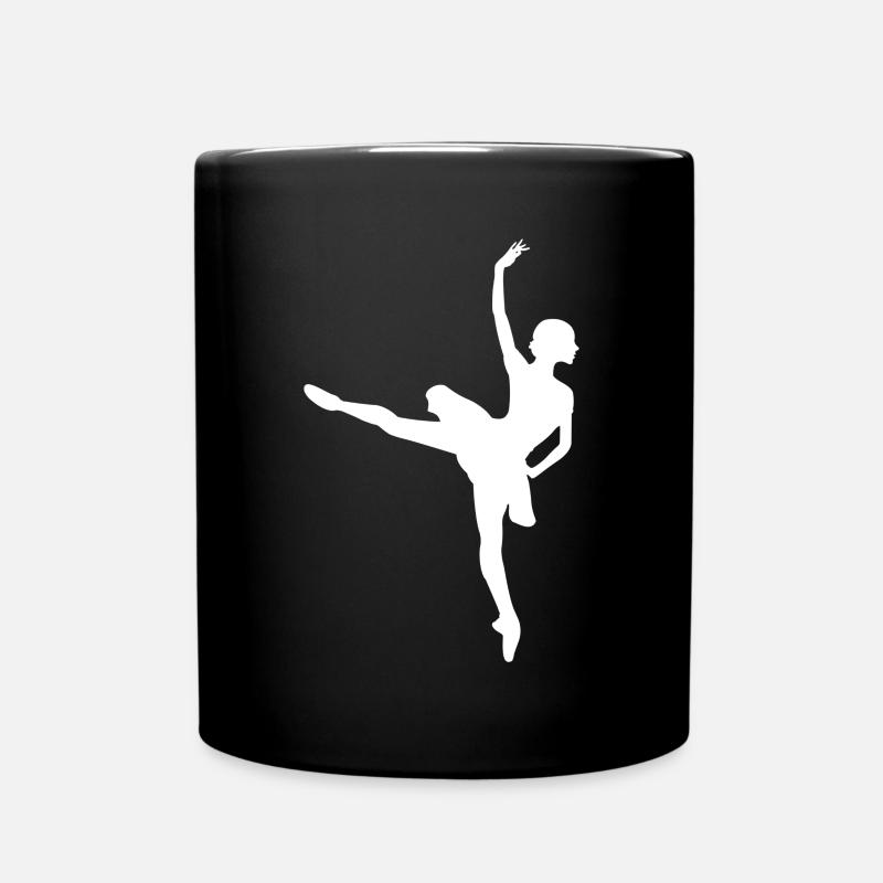 Ballerina Tänzerin - Tasse einfarbig - Schwarz