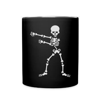 The floss dance flossing backpack boy kid skelett - Tasse einfarbig - Schwarz - Vorne