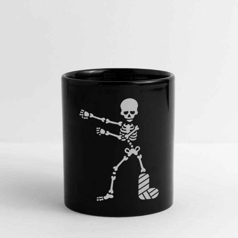 Broken leg plaster floss dance flossing skeleton Full Colour Mug
