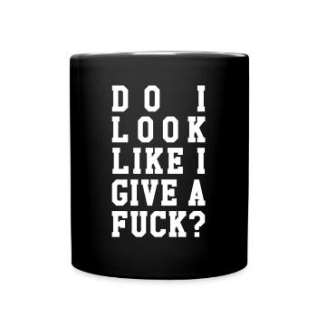 Ai-je l'air de baiser? - Mug uni - noir - Devant
