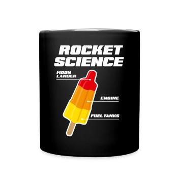 Rocket science popsicle science de fusée - Mug uni - noir - Devant