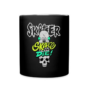Skater kids - Full Colour Mug - black - Front