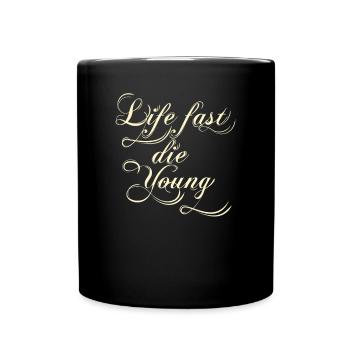 la vie presque les jeunes - Mug uni - noir - Devant
