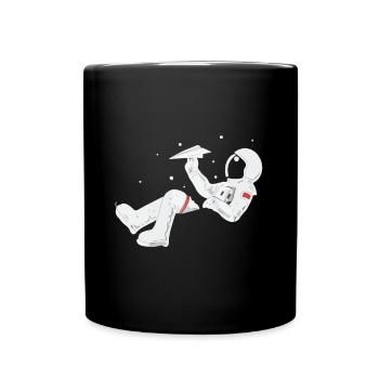 Astronaut relax - Full Colour Mug - black - Front
