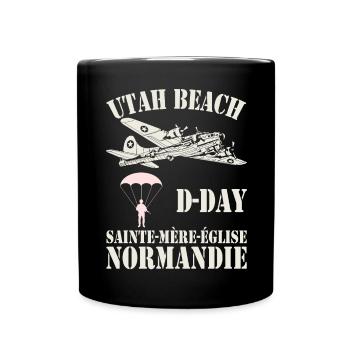 Utah Beach D-Day Sainte-Mère-Église - Mug uni - noir - Devant