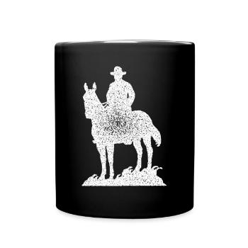 cow-boy - Mug uni - noir - Devant