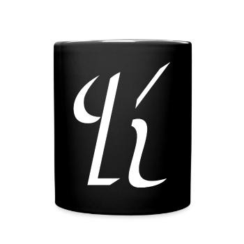Lettre K, nom, la lettre K - Mug uni - noir - Devant