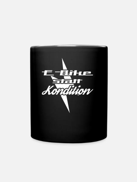 E bike instead of condition - Full Colour Mug - black