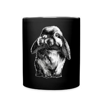 Rabbit Schlapohr - Full Colour Mug - black - Front