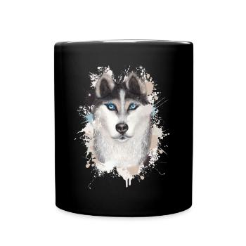 Wolf - Mug uni - noir - Devant