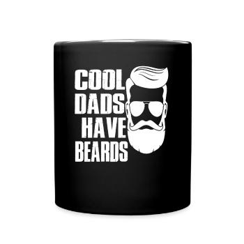 cool dads have beards - Full Colour Mug - black - Front
