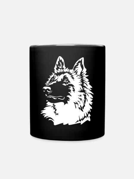 Tervuren Kopf "Black Edition" - Tasse einfarbig - Schwarz