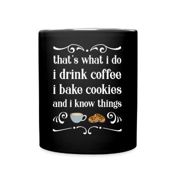 Baking baker baker - Full Colour Mug - black - Front