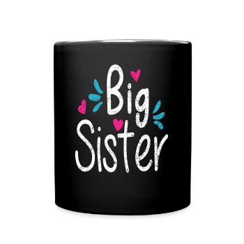 BIG SISTER, the big sister - Full Colour Mug - black - Front