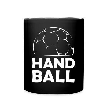 Handball Sport icon Handballer Symbol Illustration - Tasse einfarbig - Schwarz - Vorne