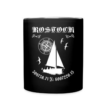 Rostock - Tasse einfarbig - Schwarz - Vorne