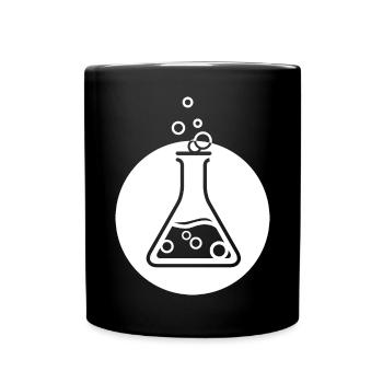 Fiole Scientifique Chimie Symbole Erlenmeyer - Mug uni - noir - Devant