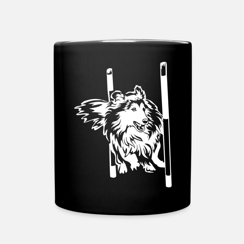 Sheltie "Black Edition" - Tasse einfarbig - Schwarz