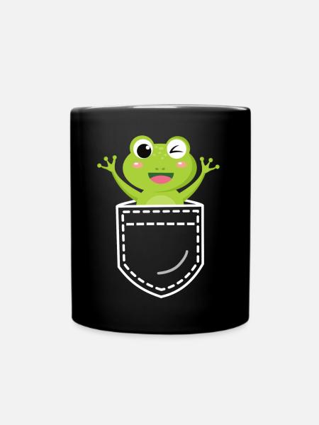 Frog Frogs - Full Colour Mug - black