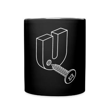Screw U, Screw you, baise-toi la vis baise - Mug uni - noir - Devant