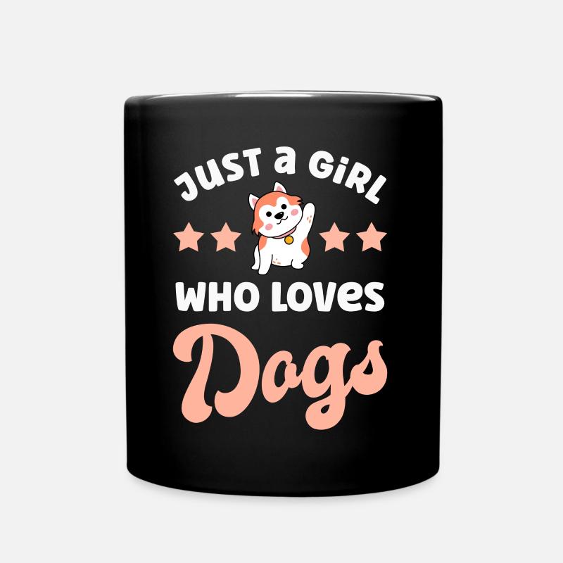 Cani cani - Tazza monocolore - nero