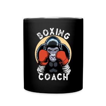 Boxtrainer - Gorilla Boxer - Tasse einfarbig - Schwarz - Vorne