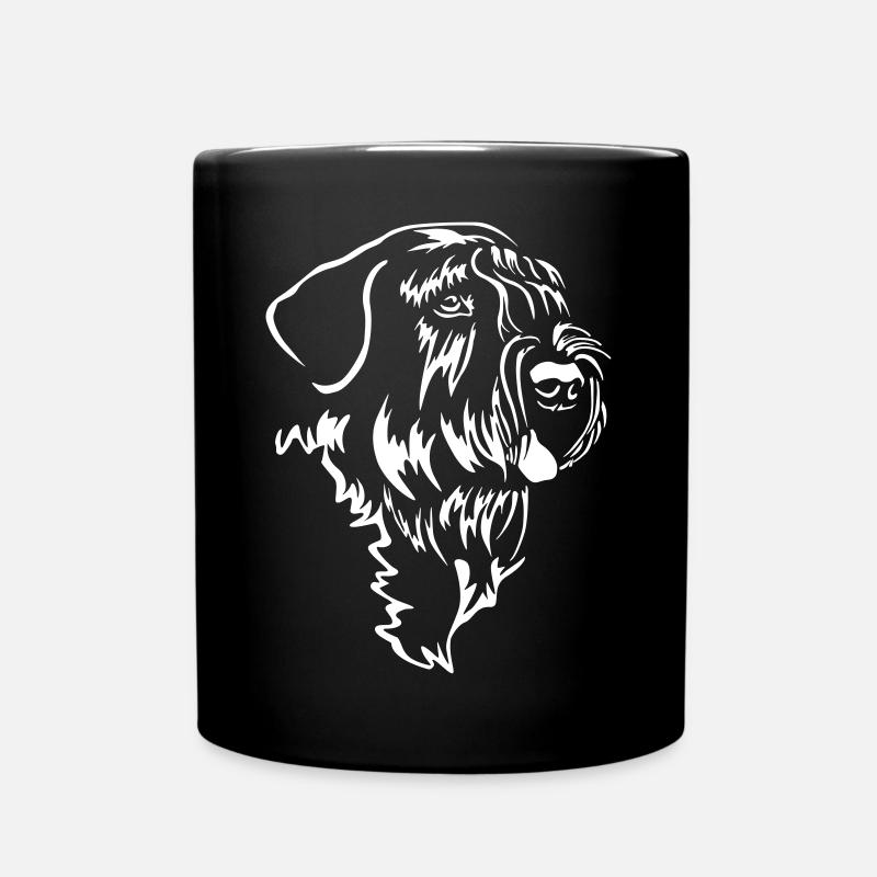 Riesenschnauzer Kopf "Black Edition" - Tasse einfarbig - Schwarz