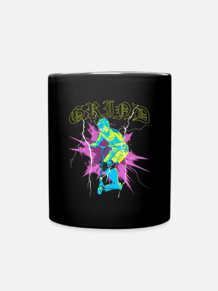 Freestyle Scooter | Kinder Geschenk - Tasse einfarbig - Schwarz