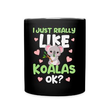Koala Koala Bear - Full Colour Mug - black - Front