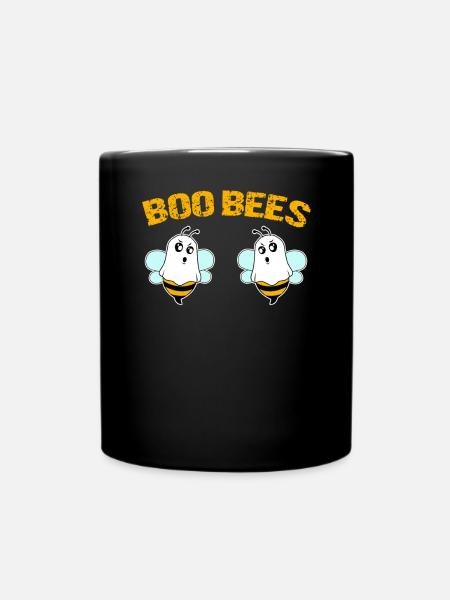 Boo Bees - Full Colour Mug - black