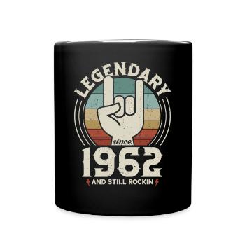 Anniversaire Né en 1962 Légendaire depuis 1962 - Mug uni - noir - Devant