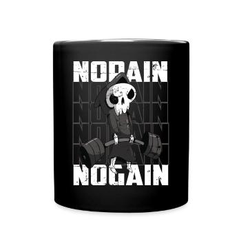Body Building Skeleton - Full Colour Mug - black - Front