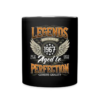 Né en 1967 Legends Vintage Anniversaire - Mug uni - noir - Devant