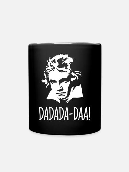 Drôle Beethoven 5ème Symphonie numéro 5 Dadada-Daa! - Mug uni - noir