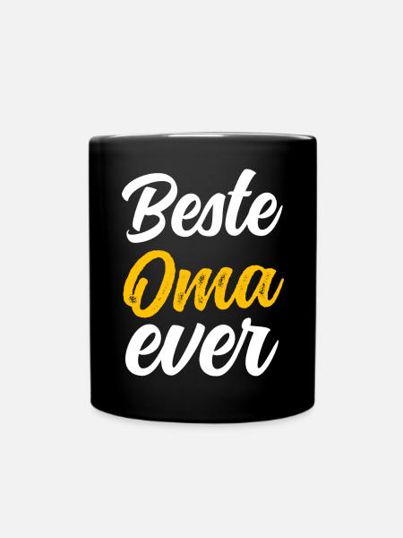 Best Grandma ever Grandmother Gift Idea Nana - Full Colour Mug - black