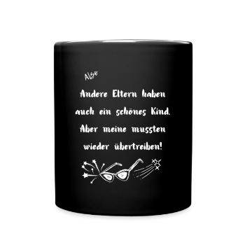 Schönes Kind - Tasse einfarbig - Schwarz - Vorne