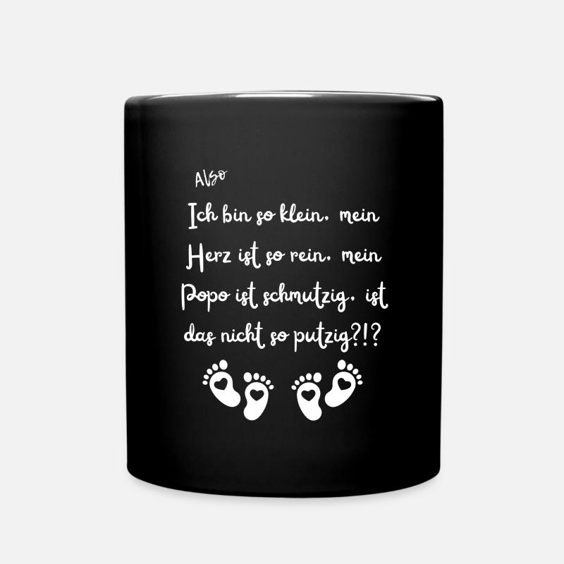 Ich bin so klein. - Tasse einfarbig - Schwarz