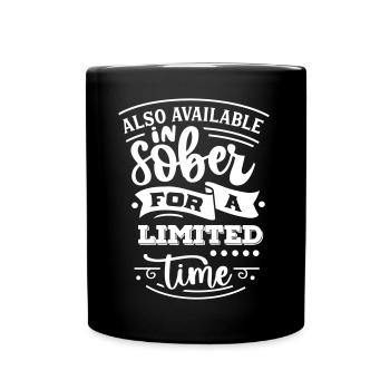 ALCOHOL SOBER PARTY GRILLING CELEBRATION DRINKING MOTIF - Full Colour Mug - black - Front