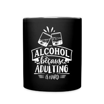 ALCOHOL PARTY GRILL GRILL CELEBRATION DRINK MOTIFS - Full Colour Mug - black - Front