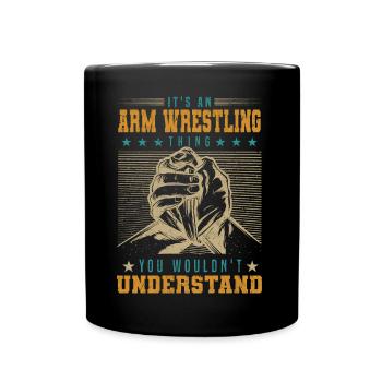 Arm wrestling - Full Colour Mug - black - Front