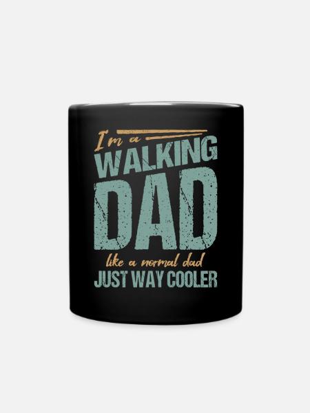 The Walking Dad - Tasse einfarbig - Schwarz