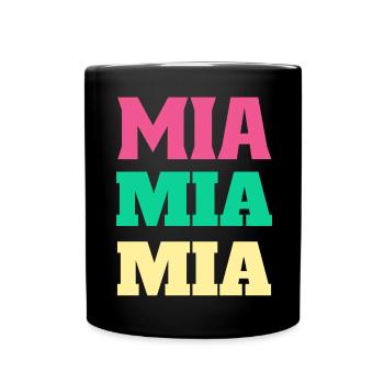 Mia Anniversaire Mia Cadeaux Nom Mia Prénom - Mug uni - noir - Devant