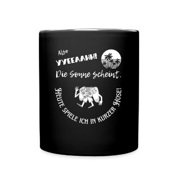 In kurze Hosen spielen - Tasse einfarbig - Schwarz - Vorne