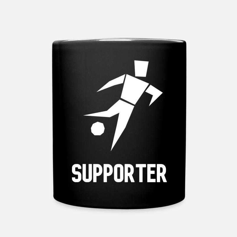 Illustration de supporter sportif minimaliste - Mug uni - noir