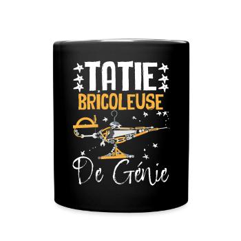 Tatie Bricoleuse de Génie Humour Bricolage - Mug uni - noir - Devant