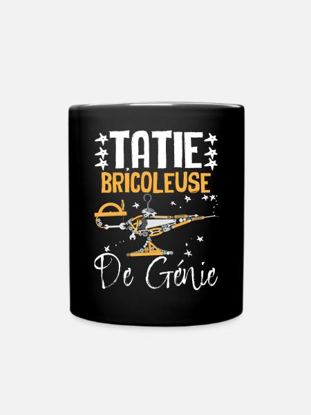 Tatie Bricoleuse de Génie Humour Bricolage - Mug uni - noir