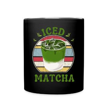 ICED MATCHA TEA - Mug uni - noir - Devant