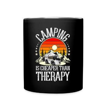 Camping Campen Camper - Full Colour Mug - black - Front