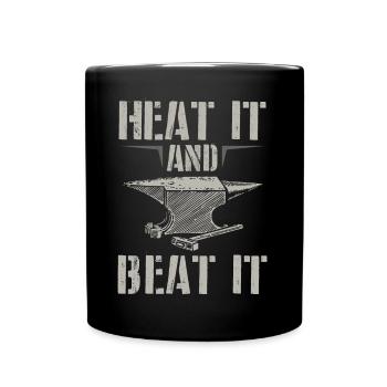 Forge sayings | Anvil Blacksmith Gift Ideas - Full Colour Mug - black - Front